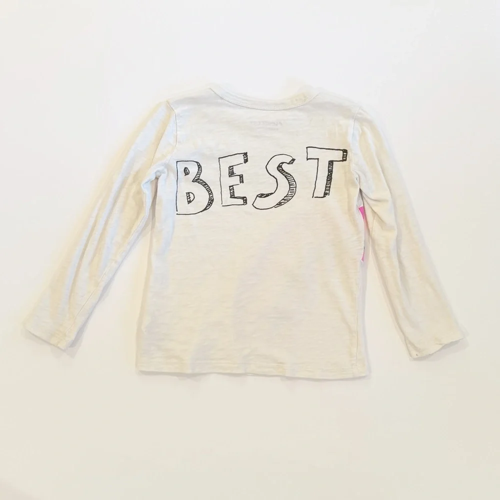Crewcuts 6-7 Long Sleeve Best Friend Top - Picture 5 of 8